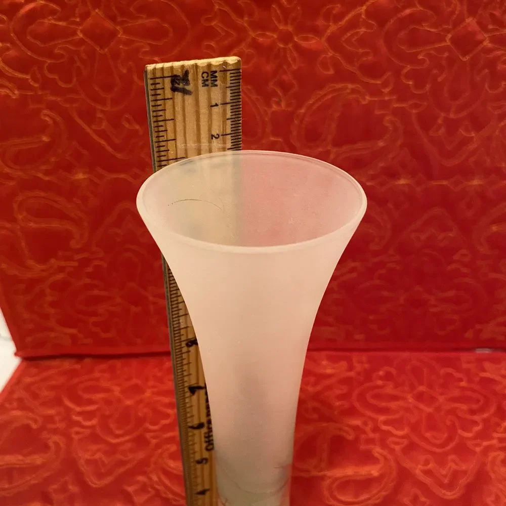 Vintage Ambiente Zwiesel Germany Mouthblown Satin Splatter‎ Colour Glass Vase